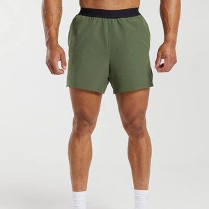 Gymshark Mens 315 WOVEN SHORT Core Olive L